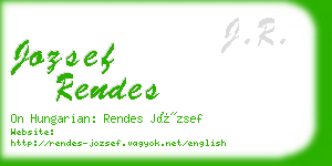 jozsef rendes business card